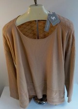 IN CASHMERE Womens Hi Lo Pullover Sweater 100% Cashmere Camel SZ XL NWT