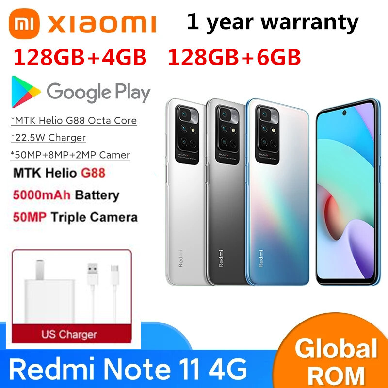 Xiaomi Redmi Note 11 128GB 4/6GB Android Global Unlocked