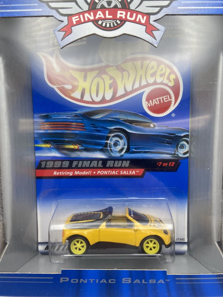 Pontiac modelo retirado Hot Wheels 1999 Final Run amarillo salsa 1/64 ENVÍO GRATUITO Foto 2 de 4
