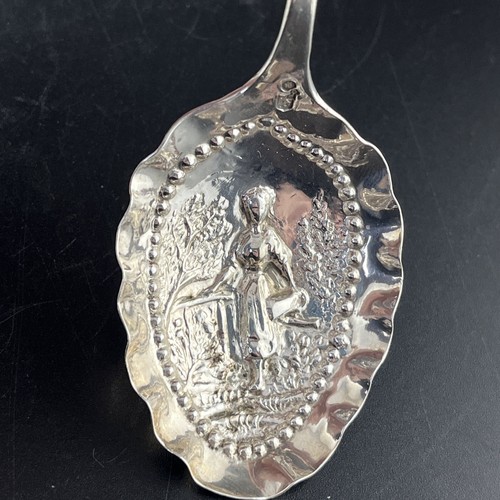 Rare Antique Sterling Silver Ornate Spoon Samuel Boyce Landeck 1894 - 第 3/10 張圖片