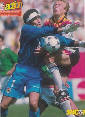 JURGEN KLINSMANN (Germany Tottenham Hotspur FC) Hand SIGNED A4