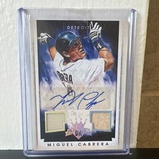 MIGUEL CABRERA 2015 DK AUTO & Game Used Material DETROIT Baseball Club 03/10