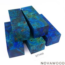 GESTOCKTE KASTANIE MASER FARBIG STABILISIERT HOLZ SPALTED CHESTNUT BURL ST7400