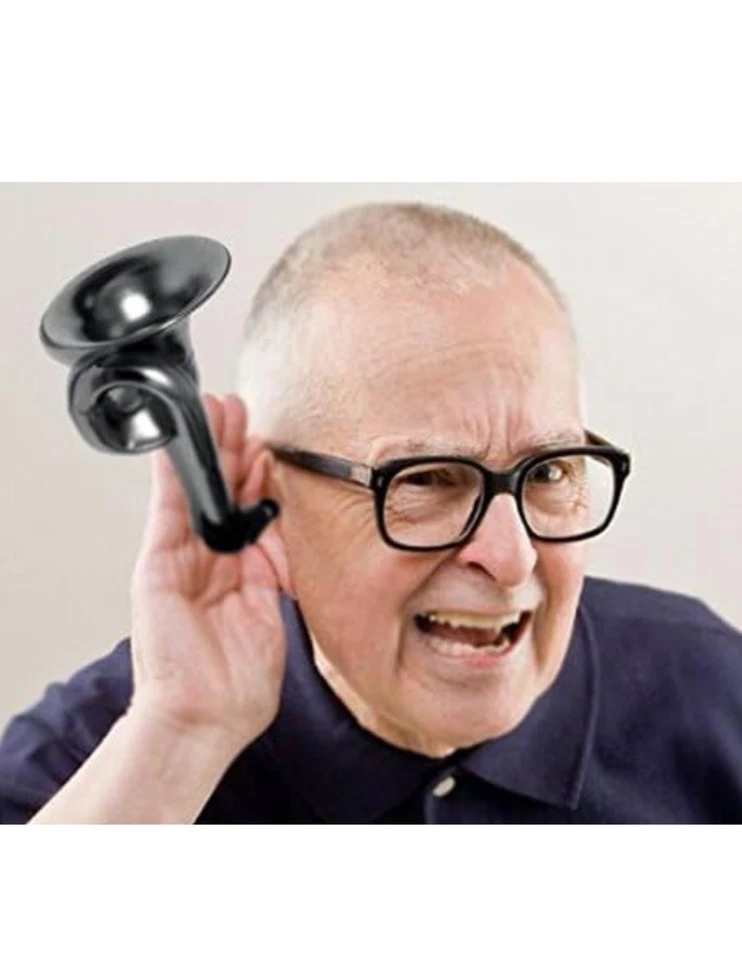 Cuerno trompeta oreja original del tío Russ - pequeño - HECHO Y ENVIADO DESDE EE. UU. Foto 3 de 4