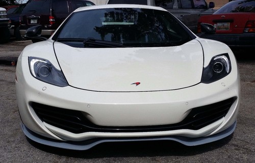 McLaren MP4 12C Custom Front Lower Spoiler FRP Composite 2011-14 USA Satin Black - Bild 8 von 13