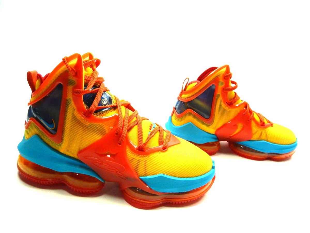 NIKE LEBRON XIX 19 DC9338 800 MANTRA ORANGE BLUE FURY MEN SHOES