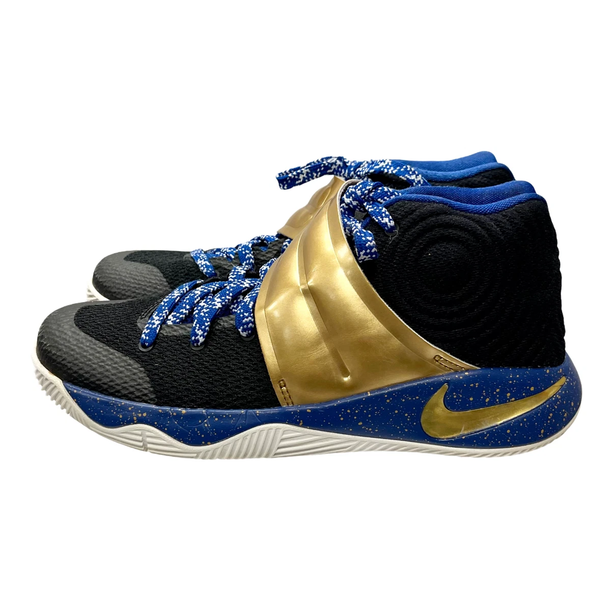 Nike Kids Kyrie 2 ID Gold schwarz und blau Basketballschuhe Turnschuhe Gr e 6Y