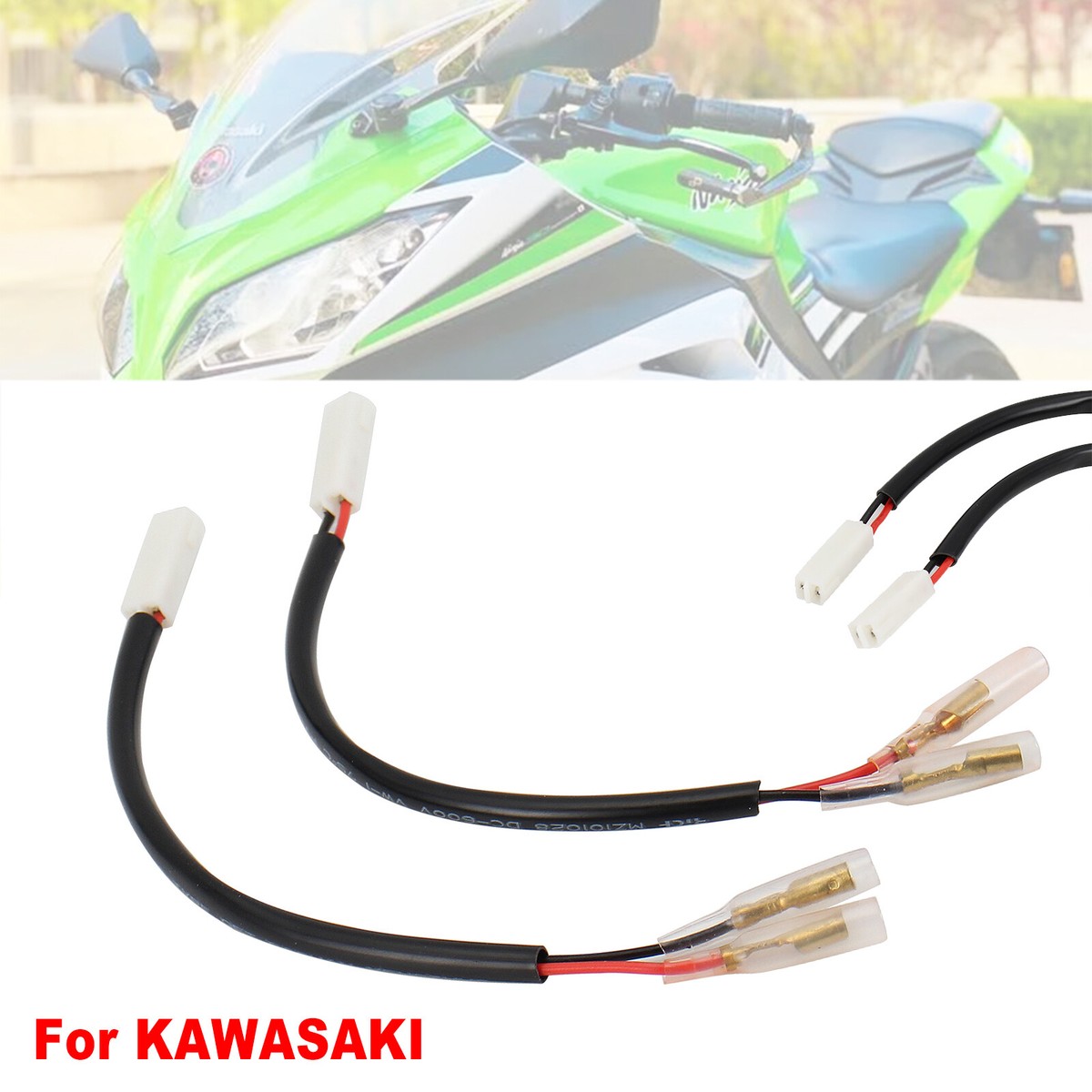 2 Pin Turn Signals Connector Adapters For Kawasaki NINJA 650 Z900