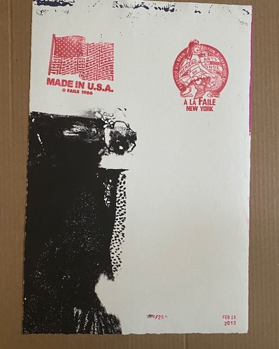 FAILE "Sweet Sins" 2013 150 Series Silkscreen Signed and Limited Art Print - Picture 2 of 4