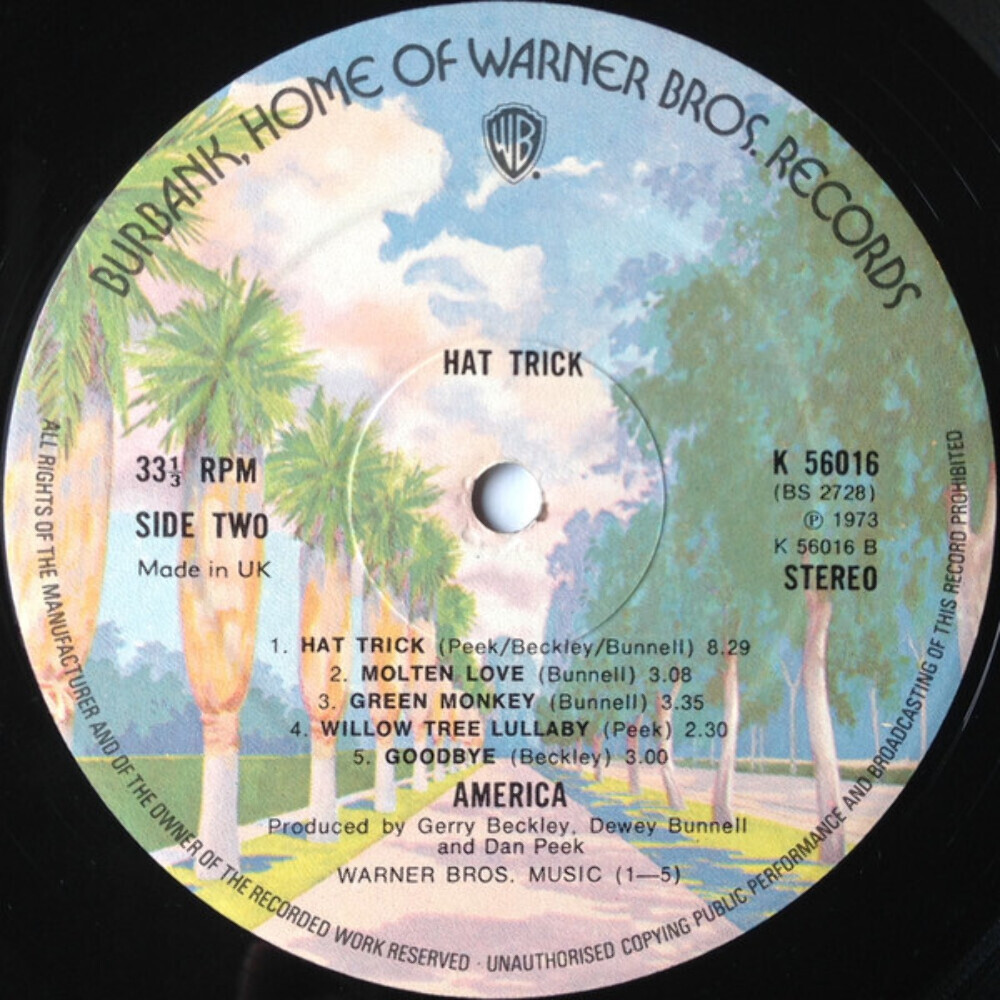 America (2) - Hat Trick (LP, Album) | eBay