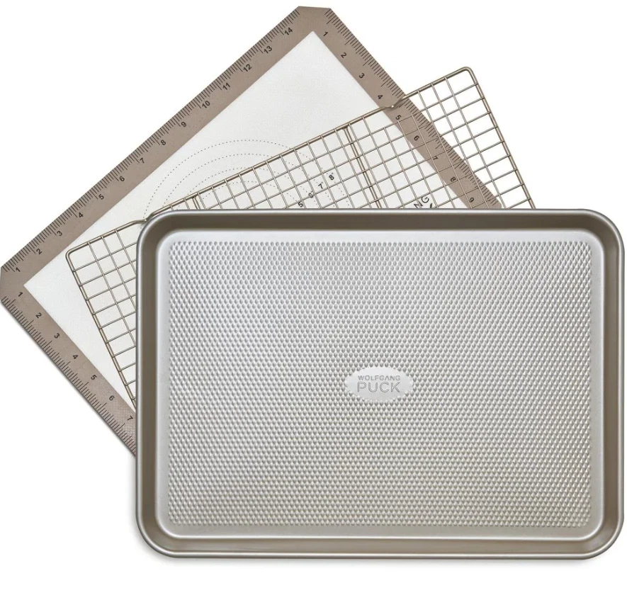 Juego de 3 sartenes antiadherentes de acero al carbono Wolfgang Puck modelo 715-482 Foto 3 de 3