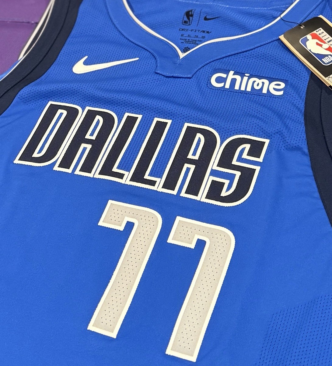 Authentic Dallas Maverick Luka Doncic #77 Statement Jersey Chime