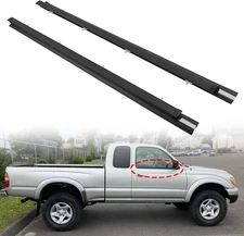 2X Front Weatherstrip Door Window Moulding Trim Seal Set For 95-04 Toyota Tacoma