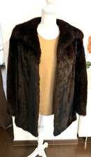 @ Nerzjacke @ Echt Fell Jacke dunkelbraun 38 Pelz Böck TOP Qualität