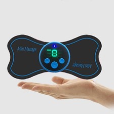 Portable Mini Electric Neck Massager Cervical Massage Stimulator Pain Relief Kit