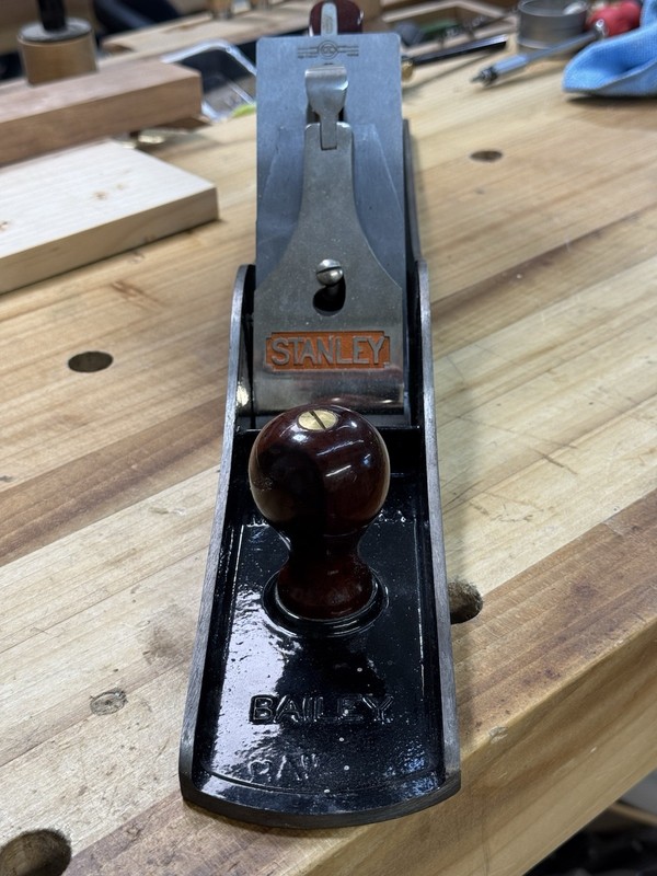 Stanley Bailey No. 7 Type 19, Bench Plane, Rosewood Handles, 2-3/8 in Hock Blade