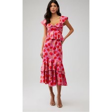 Show Me Your Mumu Reese Dress - Pink Floral - Size M