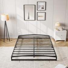 Queen King Full Size Metal Platform Bed Frame Bedroom ,Sturdy Steel Slat Support