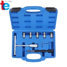 7pcs Diesel Injector Seat Cutter Set Cutter Cleaner Tool Set Carbon Remover Kit