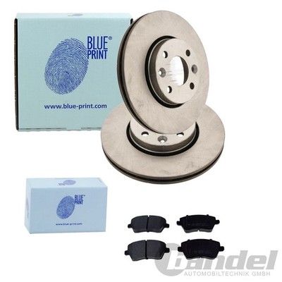 BLUE PRINT BREMSSCHEIBEN + BELÄGE VORNE passend für RENAULT CLIO 3 + GRAND/MODUS
