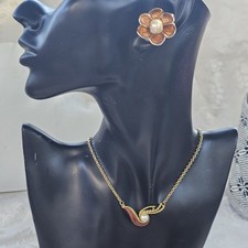 Collier ORENA Créateur Doré Avec Strass – Très Bon état
