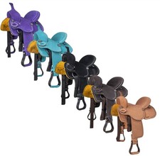 10" Childs Western Saddle - Stratford All Suede Leather - 5 Suede Colors