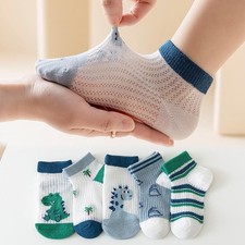 5 Pairs/lot Children Socks Boy Girl Baby Fashion Cotton Solid Wild Soft Cozy Bre