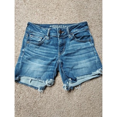 Junior's Size 0 American Eagle Super Super Stretch Midi Jean Shorts