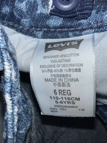 Levi's Little Girls Denim Summer Love Shorty Shorts - Size 6 REG - Picture 5 of 6
