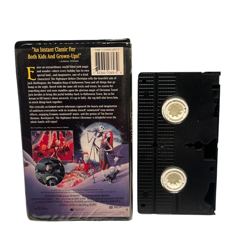 The Nightmare Before Christmas (VHS, 1994) Clamshell - Picture 2 of 4