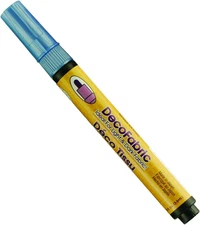Marvy Deco Fabric Fine Point Tip Marker Art Supplies, Blue