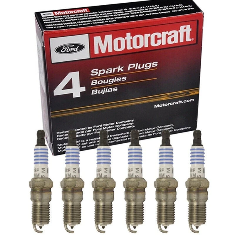 FORD ESCAPE FUSION 3.0L V6 DURATEC NEW 6 MOTORCRAFT SPARK PLUGS SP433 AGSF32WM