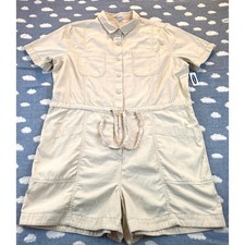 Old Navy XL One Piece Short Set Romper Tan NWT 44.99