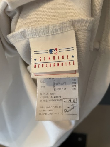 T-shirt MLB Genuine Merchandise LA Dodgers uomo taglia L maglietta bianca cuore - Foto 7 di 13