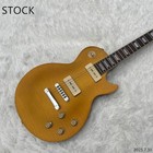 Eelctric guitar LP Gold top Check lines P90 pickup no pickgaurd small pin bridge