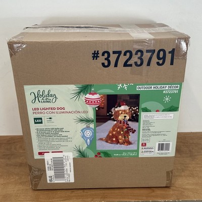 Golden Doodle Christmas Decoration -  27  Tall LED Fluffy Doodle Dog - NIB