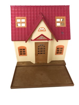 Calico Critters Red Roof Cozy Cottage Puppenhaus Sylvanian Family ohne Zubehör