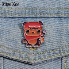 Ewok Wicket Enamel Pins Custom Science Fiction Movies Role Brooches Lapel Badges
