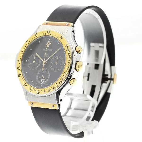 Hublot — Hublot MDM 1621.2 37mm SS Black Dial Quartz Watch #C7612