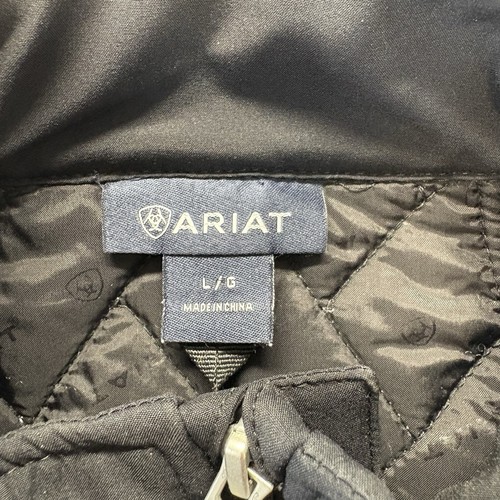 Ariat Jacket Women’s L Black Quilted Brisk Softshell Riding Western Puffer - Picture 9 of 14
