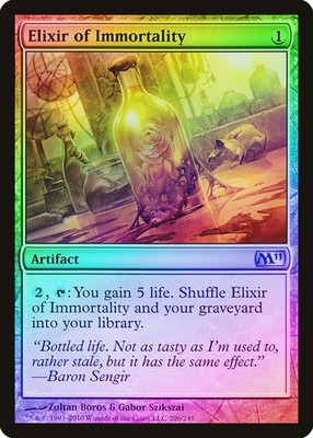 mtg cards like elixir of immortality Elixir of Immortality FOIL Magic 2011 / M11 HEAVILY PLD Uncommon CARD  ABUGames