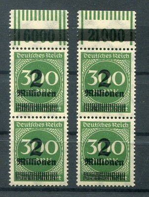 DR-Infla OPD Erfurt 310 WOR BOTH GOLD ** MNH MINT NEVER HINGED 15EUR (78360