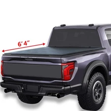 6'4" Soft Quad Fold for 2003-2006 Toyota Tundra Vinyl Tonneau Cover | Stepside
