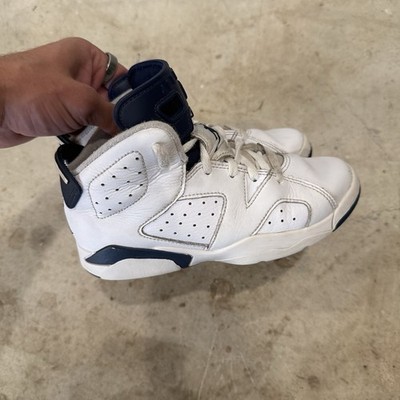 Jordan 6 Midnight Navy Pre School Size 1.5Y 384666-141 Air