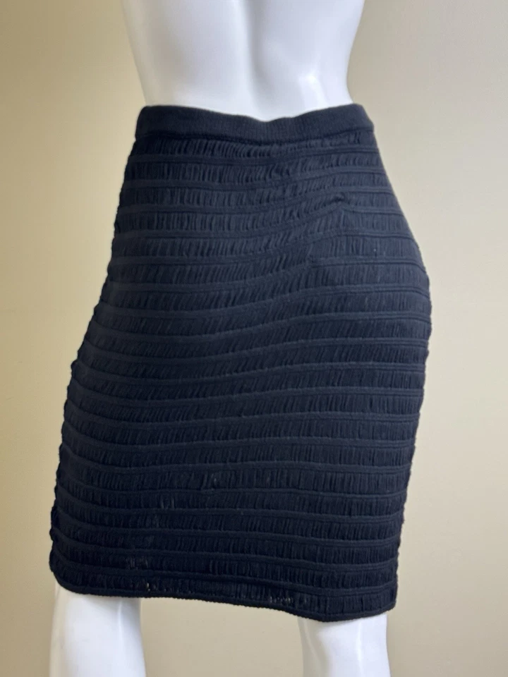 Falda tejida negra Vivienne Tam para mujer talla Pp.  (B.155) Foto 2 de 4
