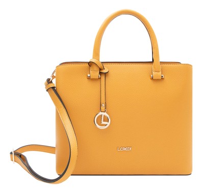 L.CREDI Maxima Handle Bag Handtasche Umhängetasche Tasche Amber senfgelb Neu