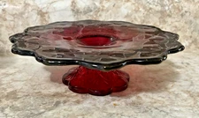 VTG Westmoreland Red Ruby 7 Inch Dessert Compote