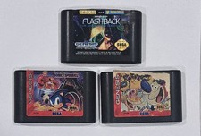 LOT OF 3 VINTAGE SEGA GENESIS VIDEO GAMES TESTED & WORKING