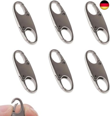 Reißverschluss-Verschlussclips, 6 Stück Anti-Diebstahl-Reißverschlussschlösser, 