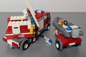 LEGO 7239 Ladder Fire Truck City Minifigs New